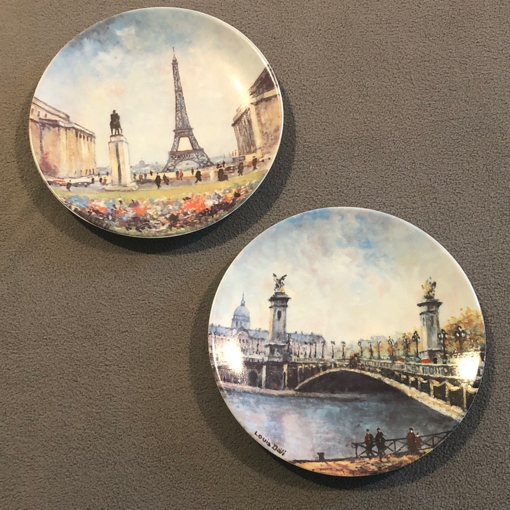 Limoges France Louis Dali Porcelain Numbered Plates Bundle Lot of 2 Pls Read